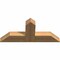 Ekena Millwork Portland Timber Gable Bracket, Western Red Cedar, 36"W x 16"H x 3 1/2"D x 5 1/2"F, 11/12 Pitch GBW036X16X0406POR00SWR - alternate 4